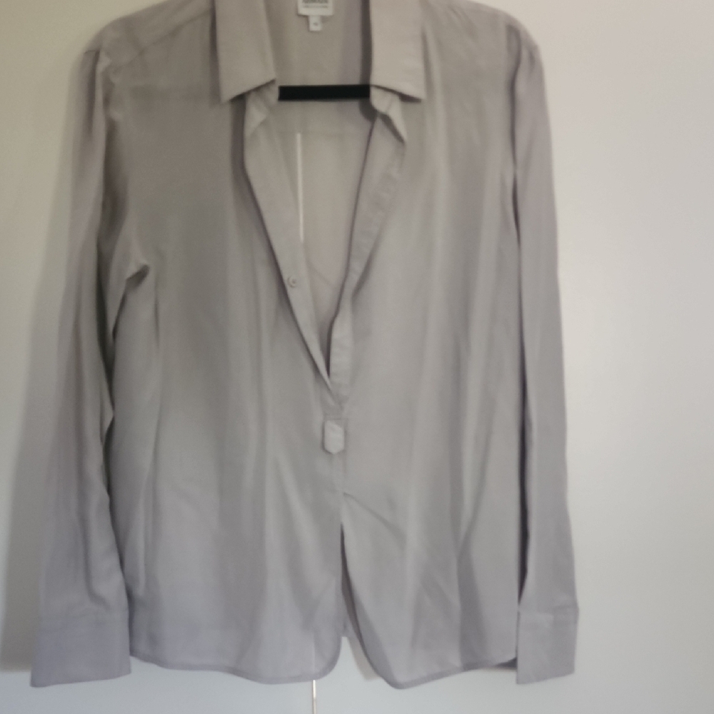 Armani Collezioni Gray Blazer Lightweight Suit Jacket